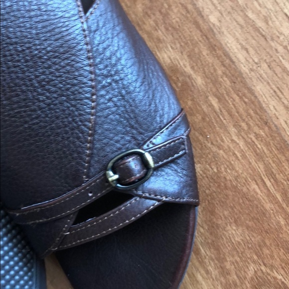 Max Studio brown leather samurai sandals 8.5 - Picture 3 of 5